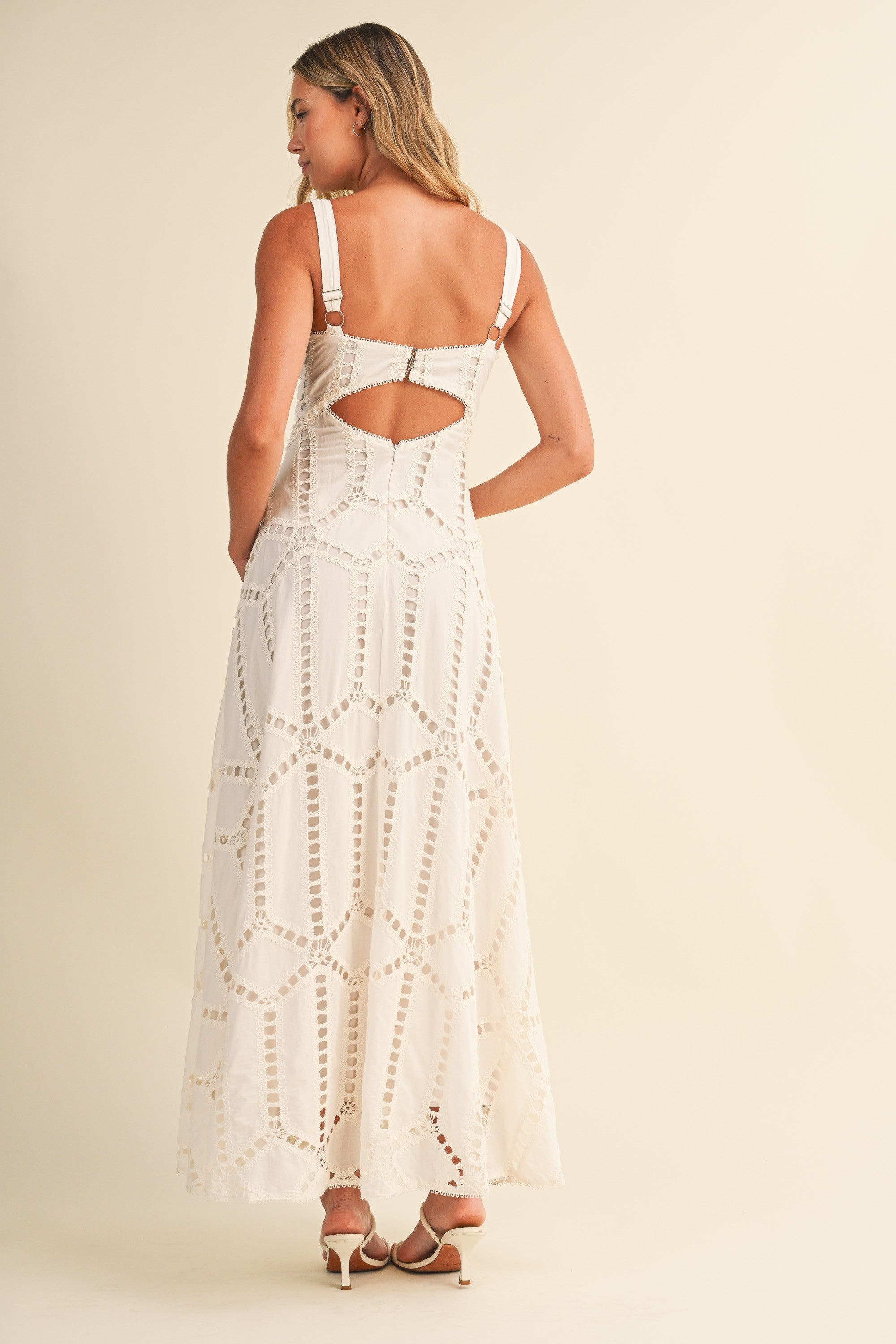The Bellara Embroidered Cutout Dress