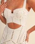 The Bellara Embroidered Cutout Dress