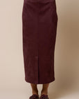 The Alma Vegan Suede Jacket + Skirt Set - Sold Separately
