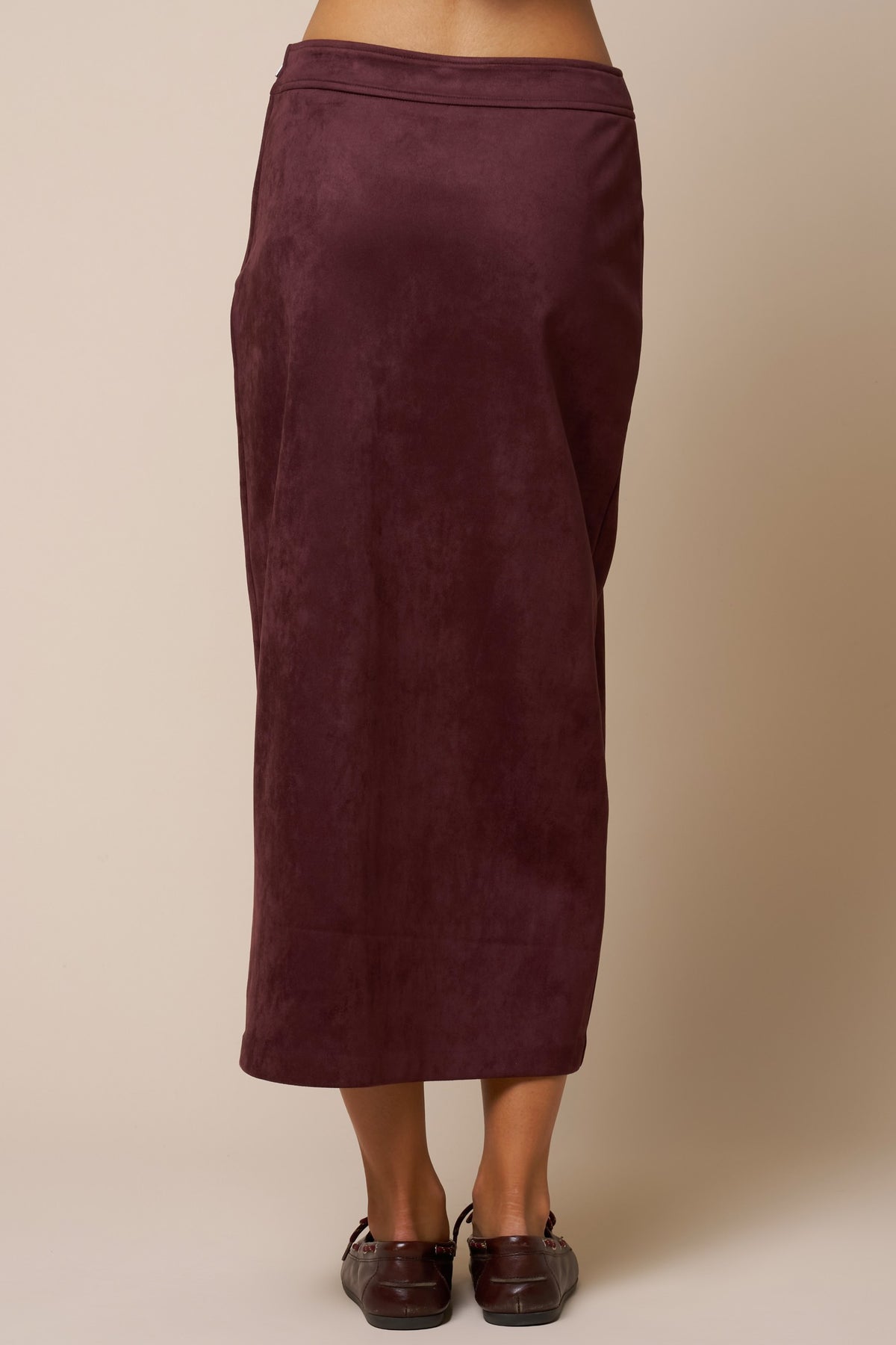 The Alma Vegan Suede Jacket + Skirt Set - Sold Separately