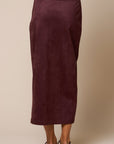 The Alma Vegan Suede Jacket + Skirt Set - Sold Separately