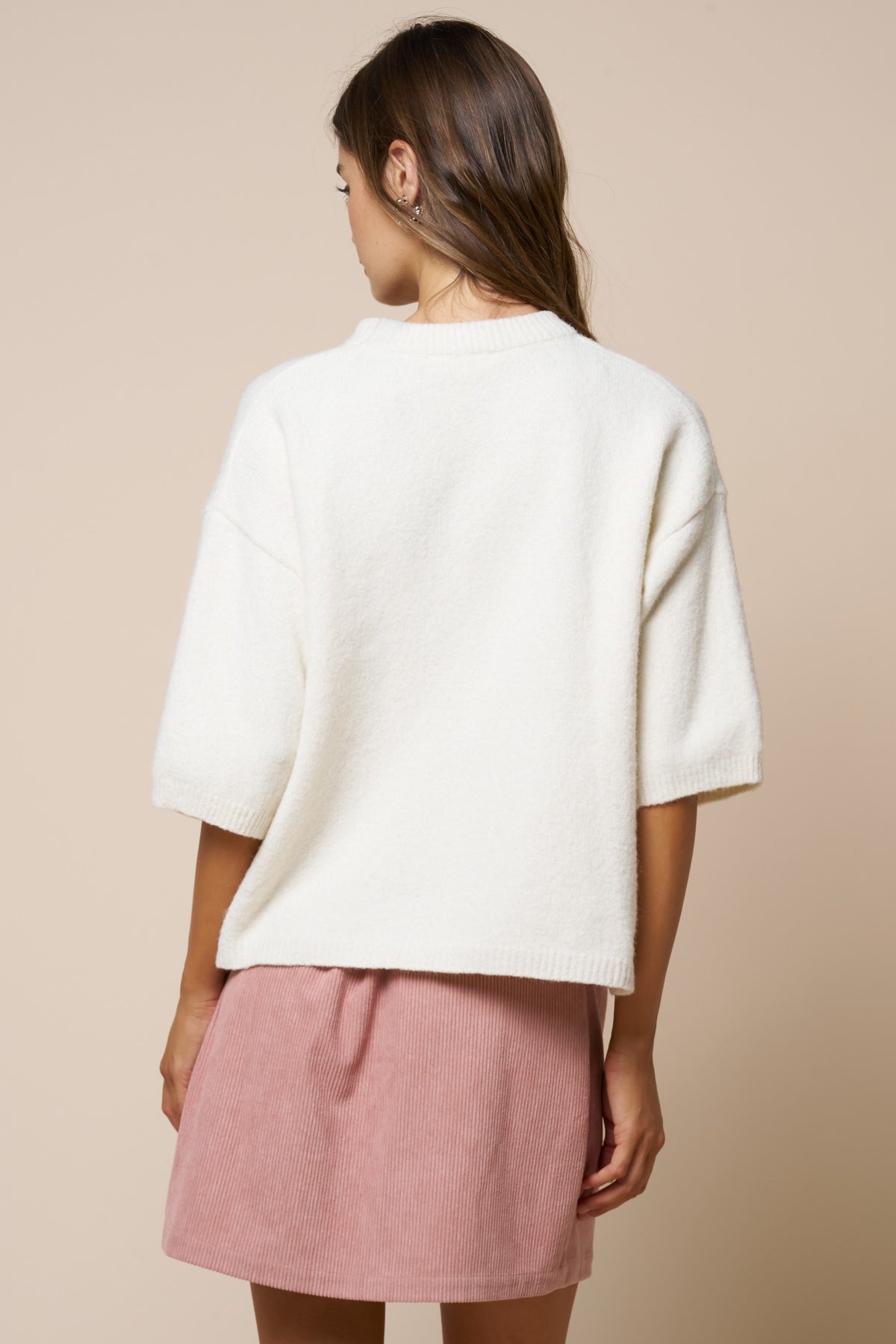 The Cora Ivory Sweater Top