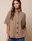 The Celia Mock Neck Poncho