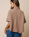 The Celia Mock Neck Poncho