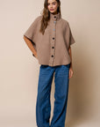 The Celia Mock Neck Poncho