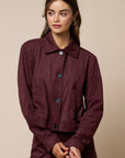 The Alma Vegan Suede Jacket + Skirt Set - Sold Separately