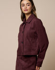 The Alma Vegan Suede Jacket + Skirt Set - Sold Separately