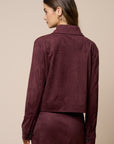 The Alma Vegan Suede Jacket + Skirt Set - Sold Separately