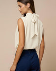 The Vera Ivory Draped Top