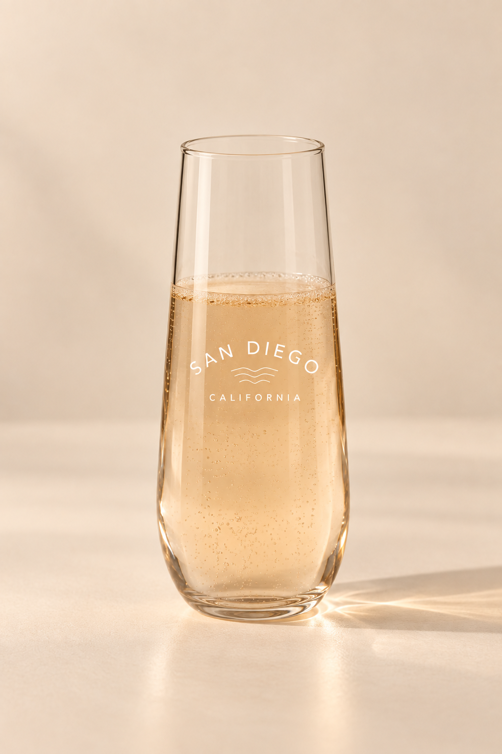 The San Diego Stemless Champagne Glass