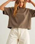 The Joss Olive Boxy Top