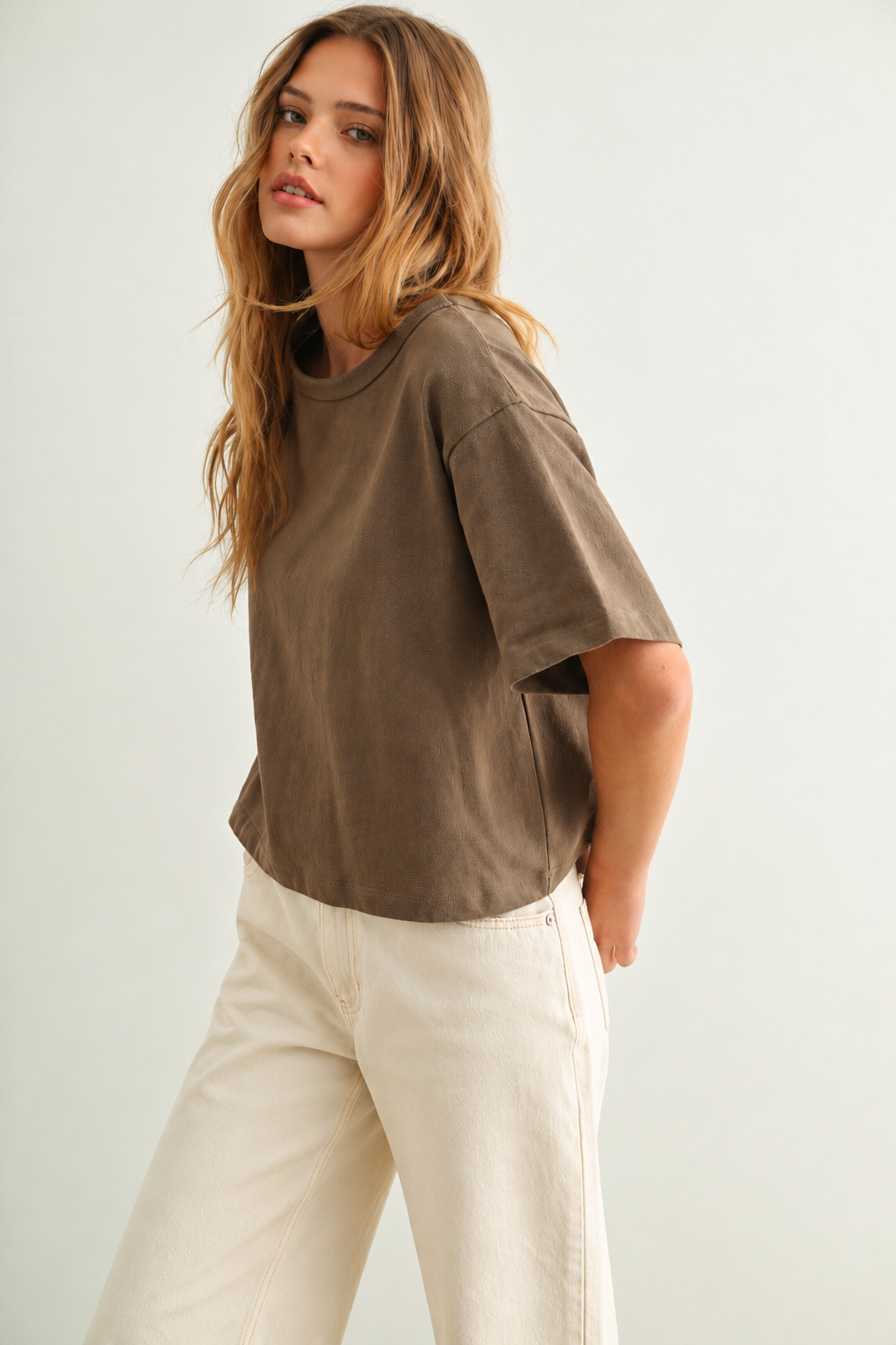 The Joss Olive Boxy Top