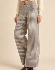 The Reba Striped Twill Pants