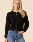 The Gemma Black Knit Cardigan