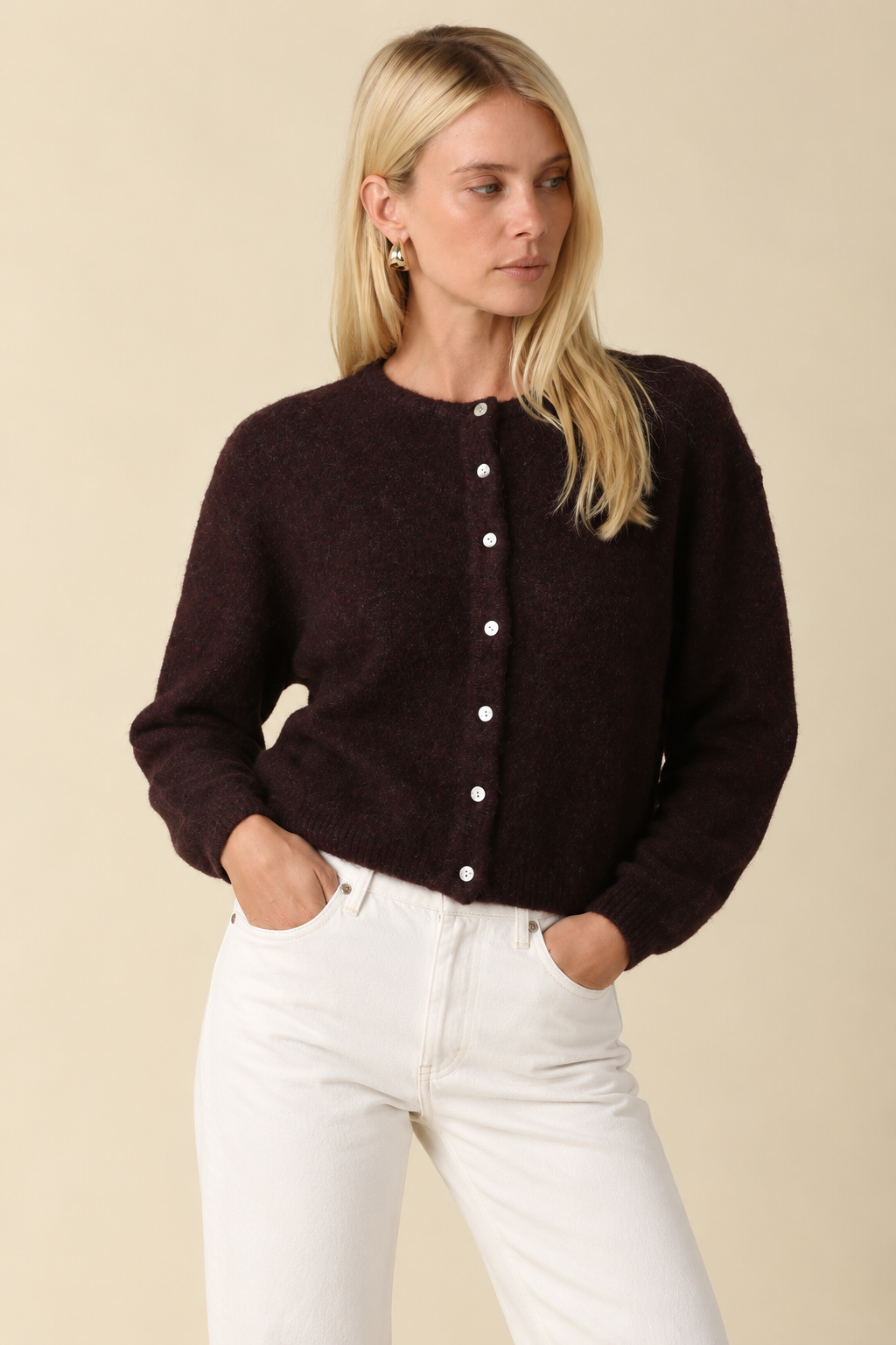 The Gemma Brown Knit Cardigan