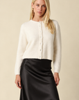 The Gemma Ecru Knit Cardigan