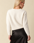 The Gemma Ecru Knit Cardigan