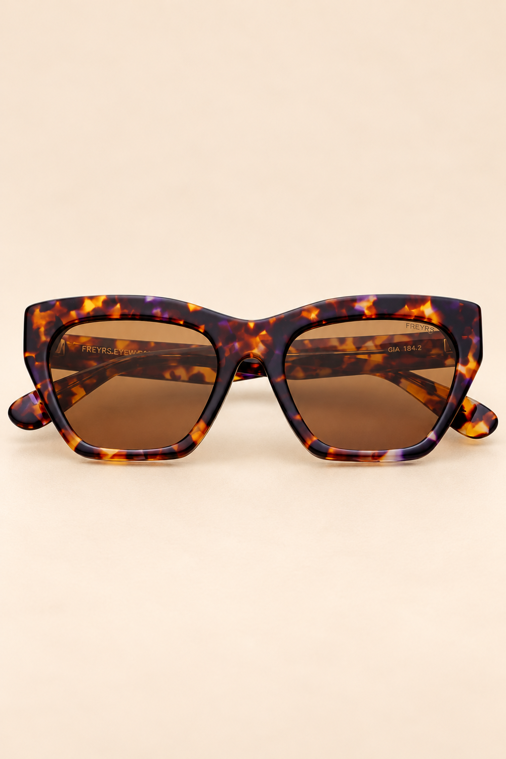 The Gia Tortoise Acetate Cat Eye Sunglasses