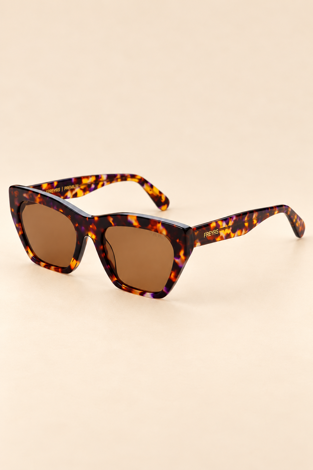 The Gia Tortoise Acetate Cat Eye Sunglasses