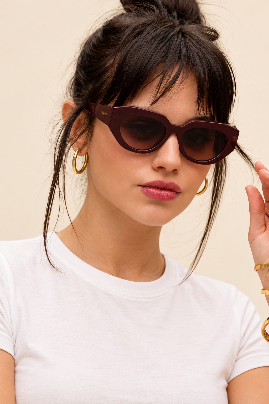 The Frankie Chocolate Acetate Cat Eye Sunglasses
