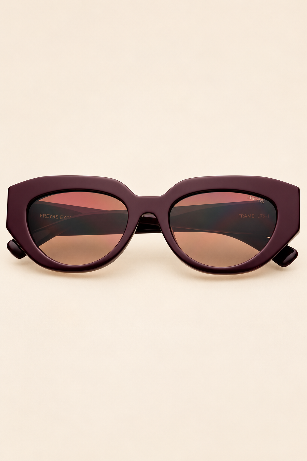 The Frankie Chocolate Acetate Cat Eye Sunglasses