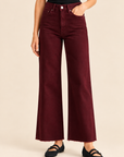 The Paola Black Cherry A-Line Jeans