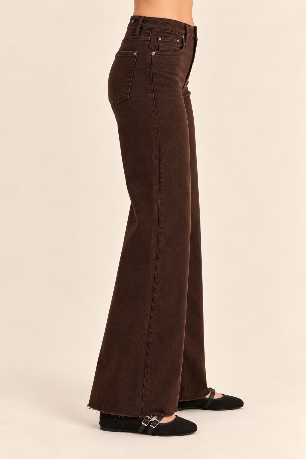 The Paola Espresso A-Line Jeans