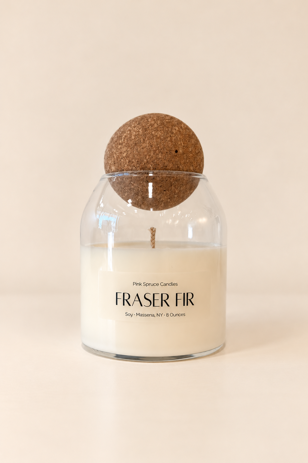 The Fraser Fir Cork Top Lid Candle