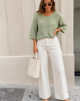 The Avra Cropped Knit Top