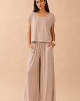 The Rumi Sand Top + Pant Set - Sold Separately