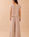 The Rumi Sand Top + Pant Set - Sold Separately