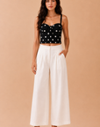 The Maisey Polka Dot Corset Top