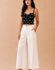 The Maisey Polka Dot Corset Top