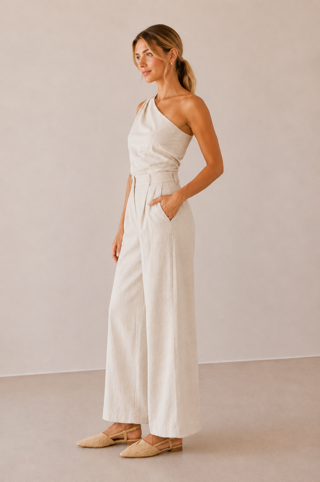 The Ciel Linen Top + Pant Set - Sold Separately