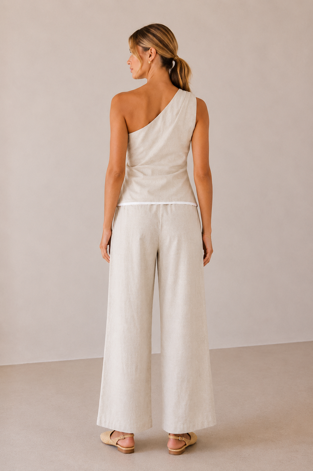 The Ciel Linen Top + Pant Set - Sold Separately