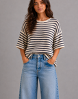 The Rory Striped Sweater Top
