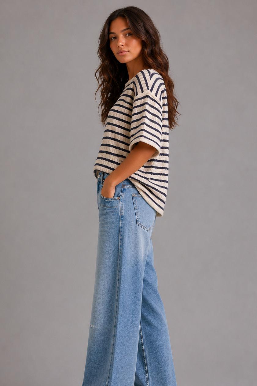 The Rory Striped Sweater Top