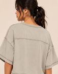 The Neve Distressed Top + Pant Set - Sold Separately