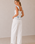 The Livia Scalloped Peplum Top