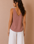The Tatum Bubble Strap Tank Top