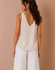 The Tatum Bubble Strap Tank Top