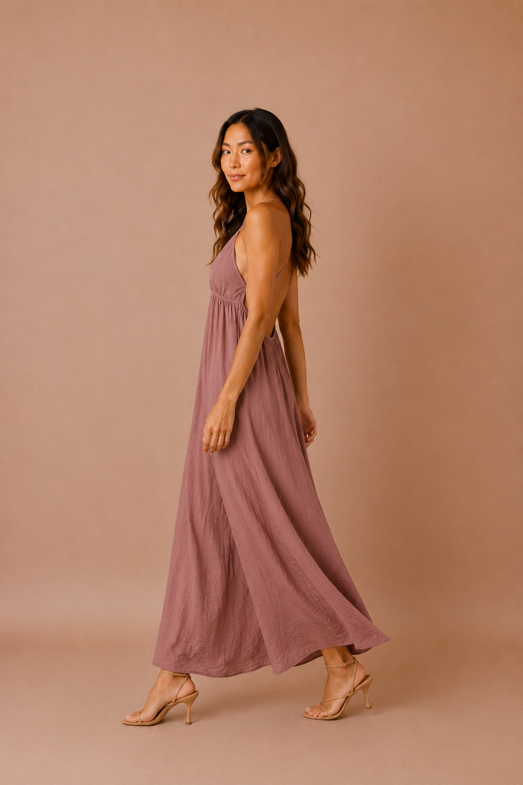 The Yasmin Open Back Maxi Dress