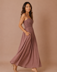 The Brielle Smocked Maxi Dress