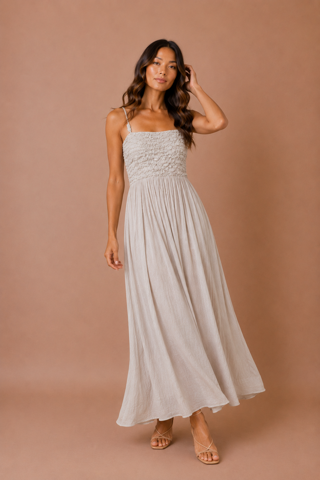 The Brielle Smocked Maxi Dress