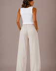 The Kyra Natural Linen Lounge Pant