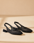 The Felicity Slingback Woven Flats