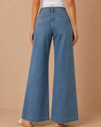 The Avery Micro Patch Pocket Wide Leg Jeans