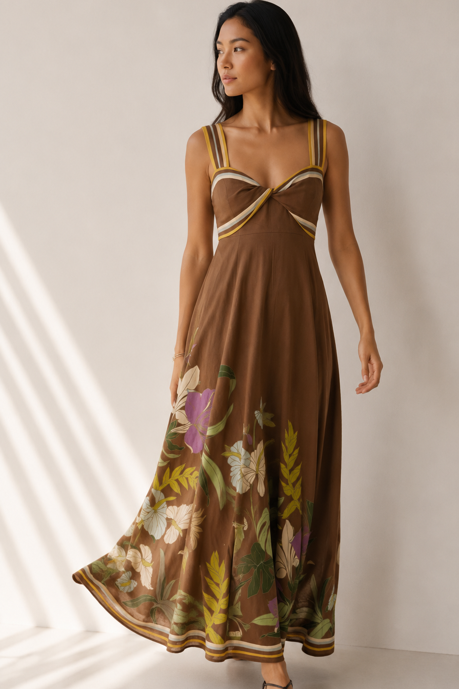 The Nevara Floral Twist Dress