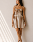 The Nessa Striped Mini Dress