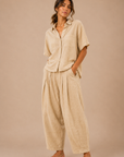 The Tova Beige Top + Pant Set - Sold Separately